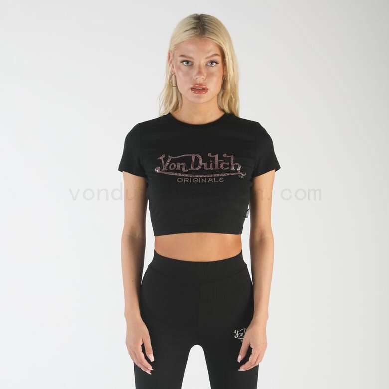 (image for) Von Dutch Originals -Andrea T-Shirt, black F08161034-01244 Kaufen